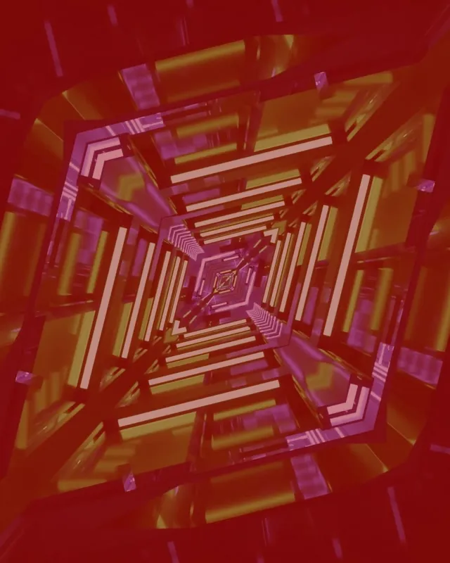 Túnel de Neó Quadrat Rotatiu Vòrtex VJ Loop 60fps 4:5 Instagram Protector de Pantalla