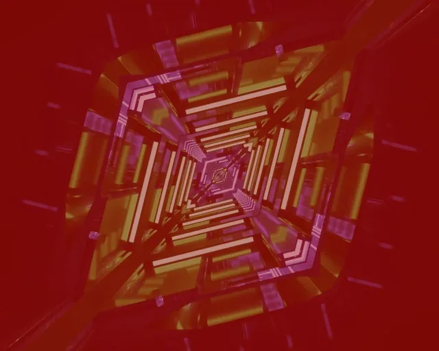 Neonový tunel zelený diamant vortex VJ Loop 5:4 průmyslový 60fps spořič obrazovky