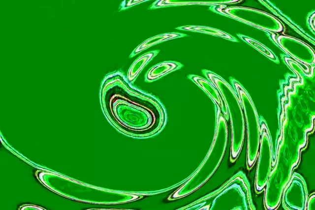 Tunnel Neon Vortice Spirale Verde VJLoops 3:2 Surface 60fps Screensaver