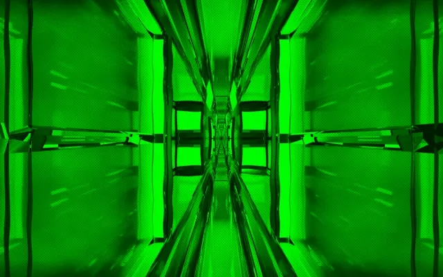 Green Neon Tunnel Vortex 16:10 MacBook 60fps Screensaver VJLoops