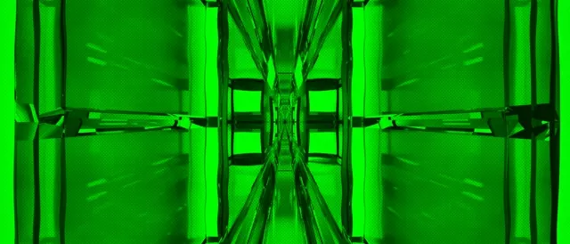 Neon Tunnel VJ Loop 21:9 Ultrawide 60fps Screensaver Geometric Green