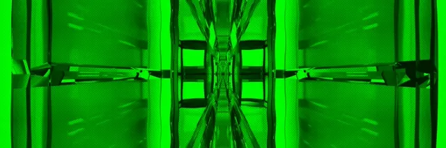 Terowong Neon Pusaran Simetrik 3:1 Triple Wide 60fps VJ Loop Screensaver