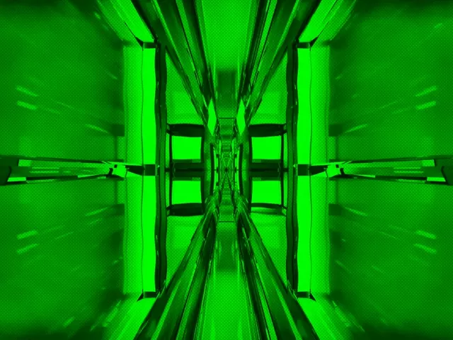 Neonska tunela VJ zanka 4:3 klasična 60fps zaslonska varovalka geometrijska mreža