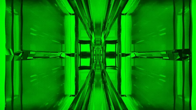 Neon Tunnel Green VJ Loop 4K UHD 60FPS Screensaver