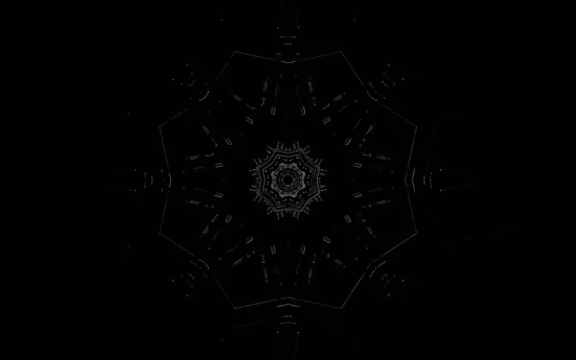 Неон Тунел Хептагон Калеидоскоп VJLoops 16:10 Macbook 60fps Чувар на екран