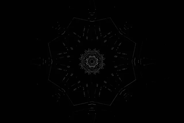 Neon Tunnel Heptagon Kaleidoscope Vj Loop 3:2 Surface 60fps Screensaver