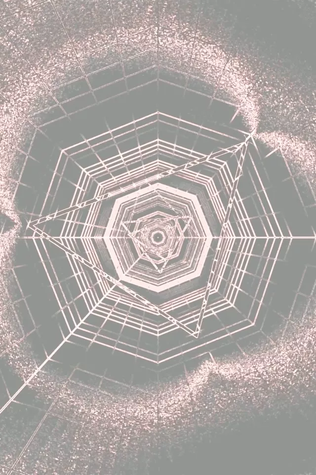 Neon Tunnel Hexagon Vortex VJ Loop 2:3 Photo Portrait 60fps Screensaver