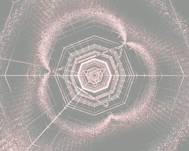 Tunel Neon Hexagon Vortex VJLoops 5:4 Industrial 60fps Screensaver