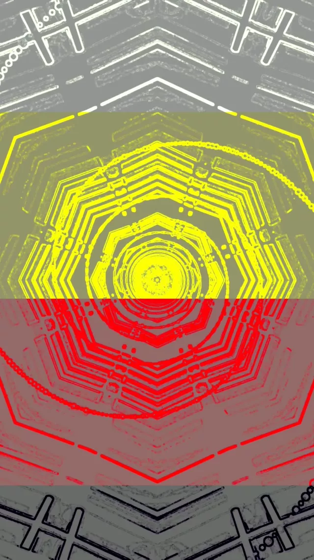 Neon Tunnel Hexagon Vortex VJ Loop 9:16 Reels 60fps Screensaver
