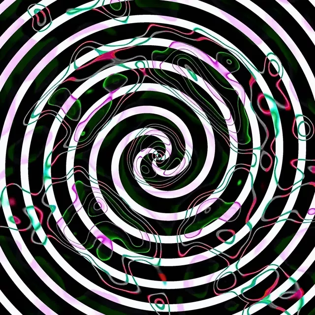 Neon Tunnel Hypnotic Spiral Vortex VJ Loop 1:1 Square 60fps Screensaver