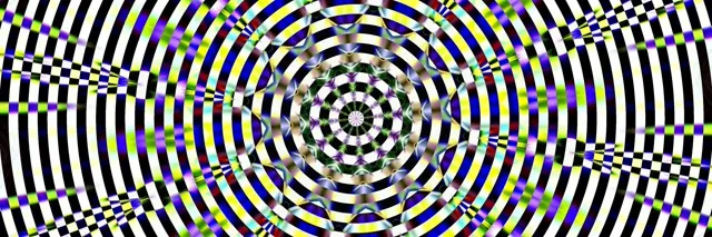 Neon Tunnel Kaleidoscope Vortex 3:1 Triple Wide 60fps Screensaver Loop