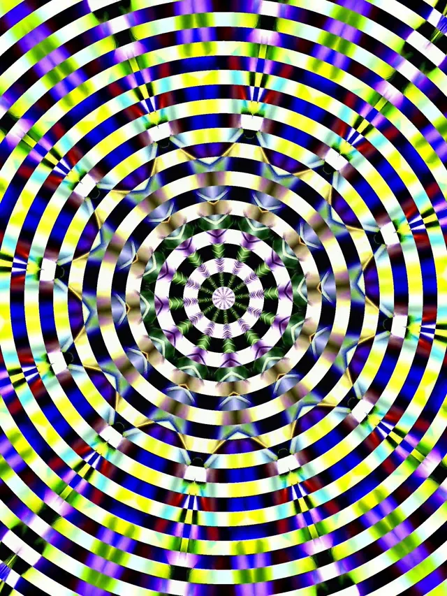 Neon Tunnel Kaleidoscope Vortex 3:4 iPad Portrait 60fps Screensaver VJ Loop