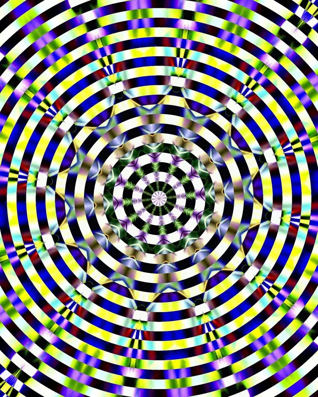 Neon Tunnel Kaleidoscope Vortex | 4:5 Instagram | 60fps Screensaver Loop