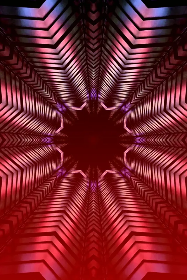 Neono Tunelis Zigzago Žvaigždės Sūkurys VJ Loop 2:3 Photo Portrait 60fps Ekrano užsklanda