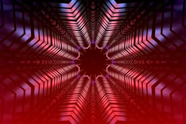 Neon Tunel Zvezdni Vrtinec VJ Loop 3:2 Surface 60fps Ohranjevalnik Zaslona