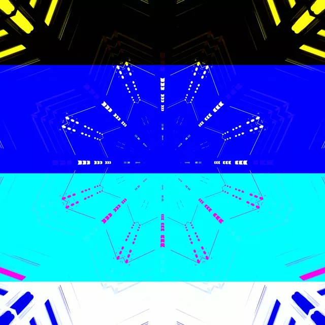 تونل نئون کالیدوسکوپ VJ Loop 1:1 Square 60fps محافظ صفحه