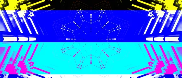 Neon Tunnel Kaleidoscope Vj Loop 21:9 Ultrawide 60fps Screensaver