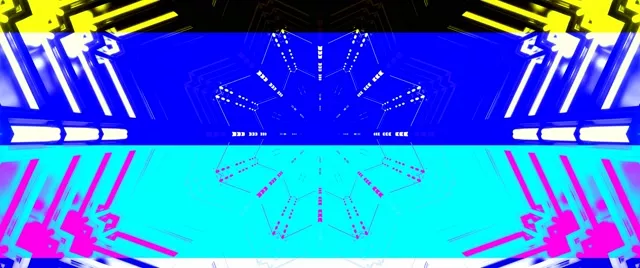 Neon Tunnel Kaleidoscope Circuit Vj Loop 2.39:1 Cinemascope 60fps Screensaver