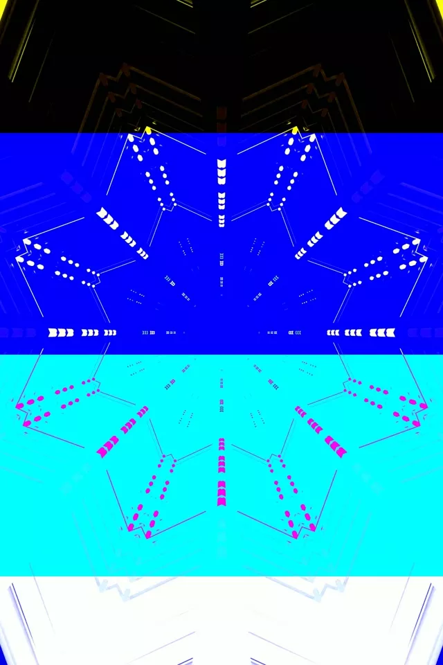 Neontunneli Kaleidoskooppi Raita Purkaus VJ Loop 2:3 Photo Portrait 60fps Näytönsäästäjä