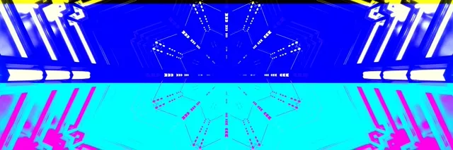 Neontunnel Kaleidoskop Vj Loop 3:1 Triple Wide 60fps Skjermsparer