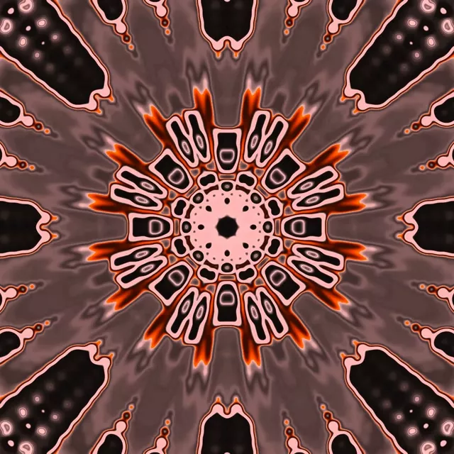 Túnel Neón Caleidoscopio Explosión 1:1 Cadrado 60fps Protector de Pantalla VJ Loop