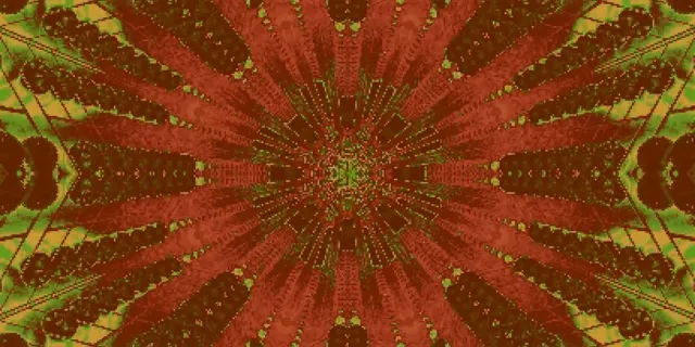 Neon Tonnel Kaleidoskoop Bars Rooi Groen 2:1 Univisium 60fps Skermbeskermer VJLoops