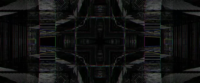 Neon Tunnel Kaleidoscope Cross VJ Loop 2.39:1 Cinemascope 60fps Screensaver