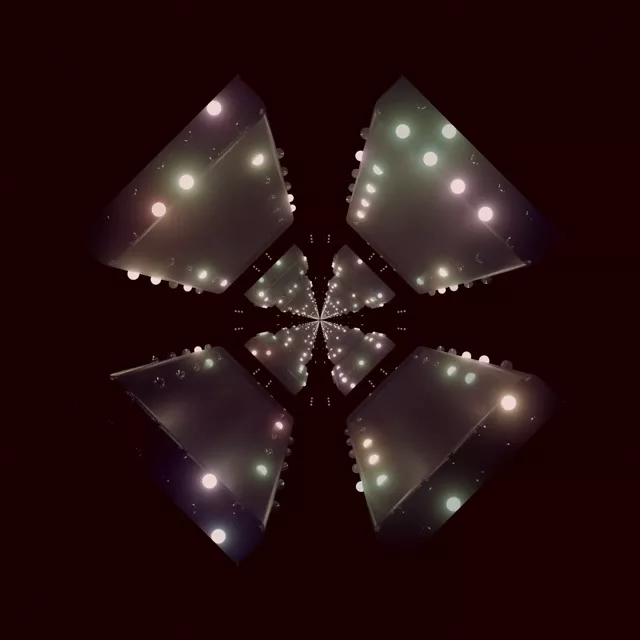 Neon Tunel Kaleidoskop Květina Výbuch VJLoops 1:1 Square 60fps Spořič obrazovky