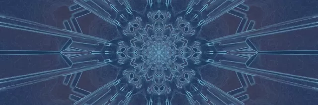 Túnel de Neón Kaleidoscopio Fractal Burst 3:1 Triple Wide 60fps VJLoops Protector de pantalla