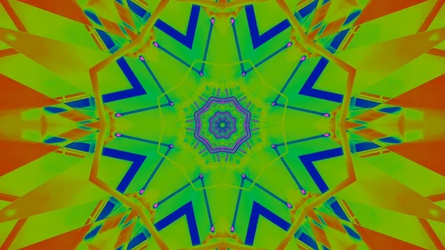 Neon Tunnel Kaleidoscope Green screensaver pc Vj loop 4k uhd 60fps