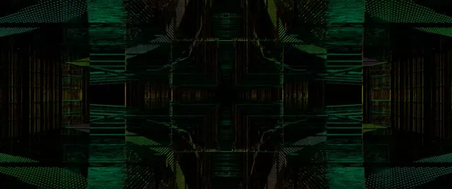 Neon Tunnel Kaleidoscope Grid VJ Loop 2.39:1 Cinemascope 60fps Screensaver