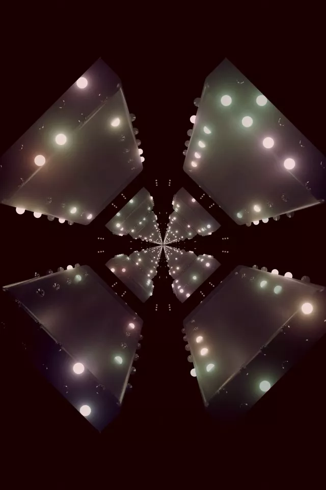 Neon Tunnel Kaleidoscope Kioo Mlipuko VJLoops 2:3 Picha Portrait 60fps Screensaver