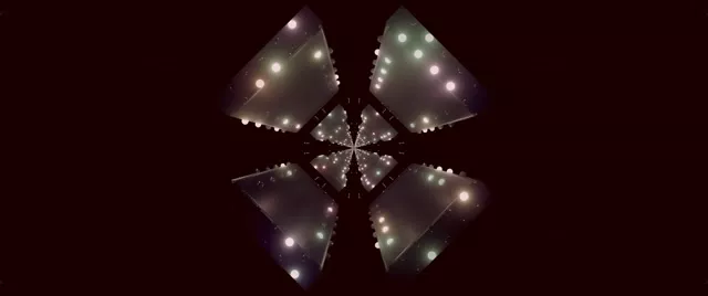 تونل نئونی کالیدوسکوپ پرتاب گلبرگ VJ Loop 2.39:1 سینماسکوپ 60fps صفحه نمایش محافظ