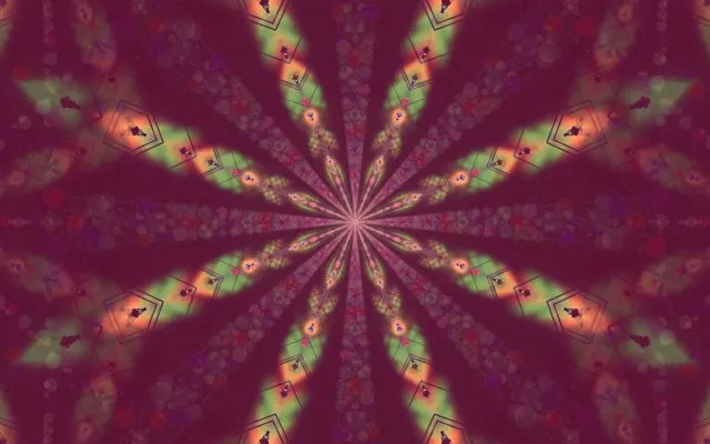 Túnel de Neó Explosió Flor Fractal VJLoops 16:10 Macbook 60fps Protector de Pantalla