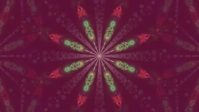 ნეონის გვირაბი კალეიდოსკოპი ეკრანმზე 4K UHD 60fps VJ Loop