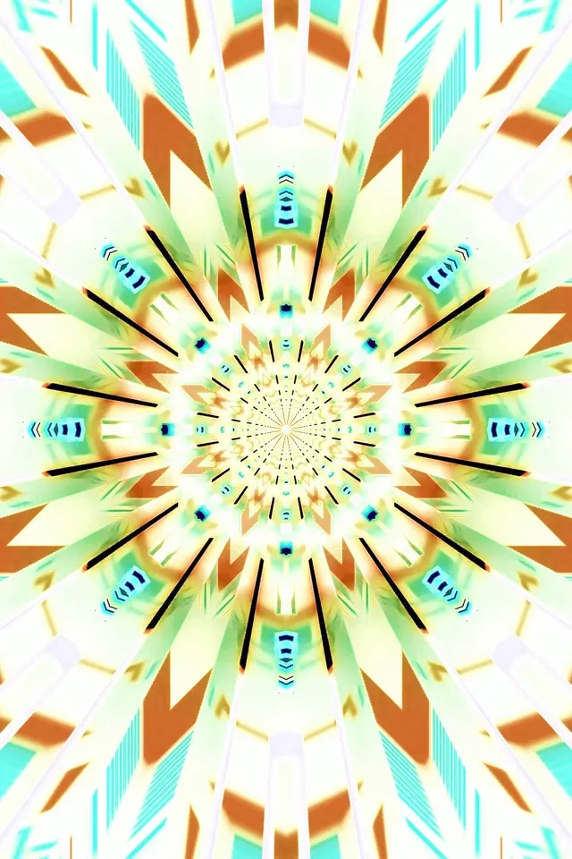 Twnnel Neon Caleidosgop Ffrwydrad VJ Loop 2:3 Photo Portrait 60fps Arbed Sgrin