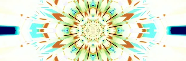 Neon Tunel Kaleidoskop Eksplozija VJ Loop 3:1 Trostruko Širok 60fps Screensaver