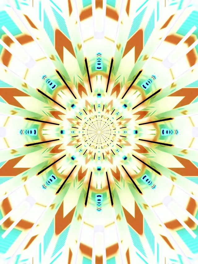 Tunel Neon Caleidoscop Pușcare VJ Loop 3:4 iPad Portrait 60fps Screensaver