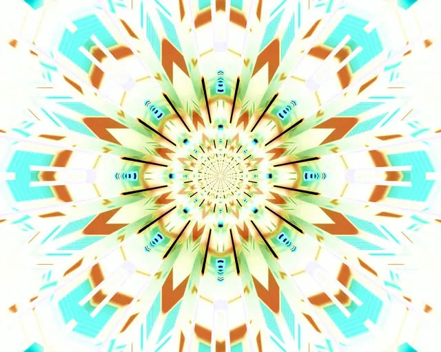 מנהרת ניאון קליידוסקופ פרץ Vj Loop 5:4 תעשייתי 60fps שומר מסך