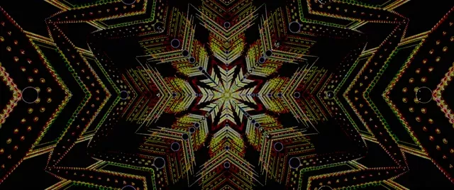Neon Tunelis Kaleidoskopas Ekrano užsklanda 60fps 2.39:1 Cinemascope VJ Loop