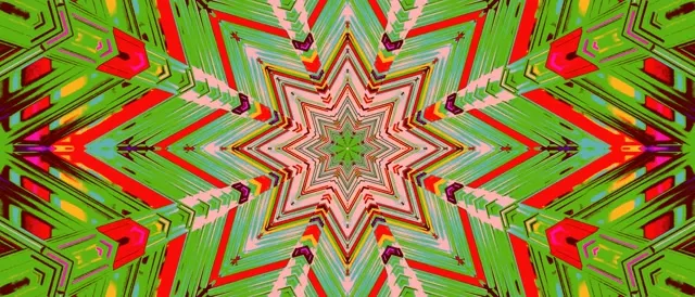 Neon Tunnel Kaleidoscope Star Burst 21:9 Ultrawide 60fps Screensaver Vj Loop