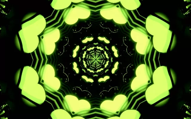 نيون تانل كاليدوسكوب دوامة | 16:10 Macbook | 60fps Screensaver Loop