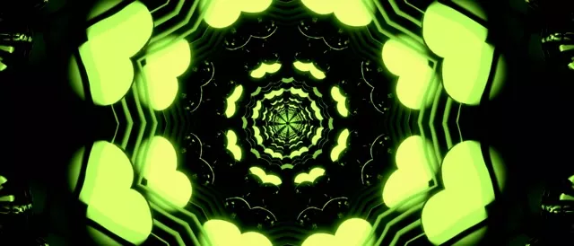 Neon Tunnel Kaleidoscope Vortex | 21:9 Ultrawide 60fps Screensaver Loop