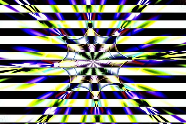 Neon Alagút Kaleidoszkóp Vortex | 3:2 Surface 60fps Screensaver Loop