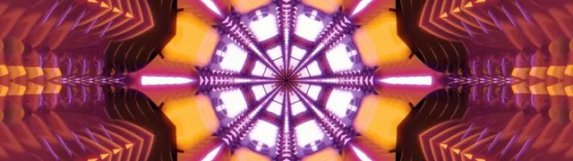 Neon Tunnel Kaleidoscope Vortex | 32:9 Ultrawide 60fps Screensaver