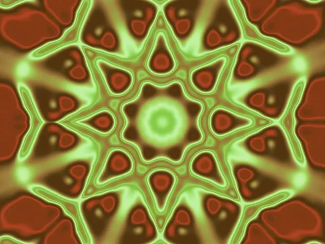Neon Tunnel Kaleidoscope Vortex | 4:3 Classic 60fps Screensaver Loop