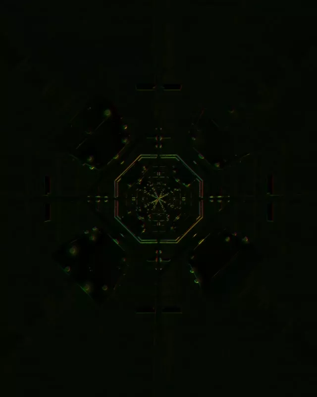 Neon Tunnel Kaleidoscope Vortex 4:5 Instagram 60fps Screensaver