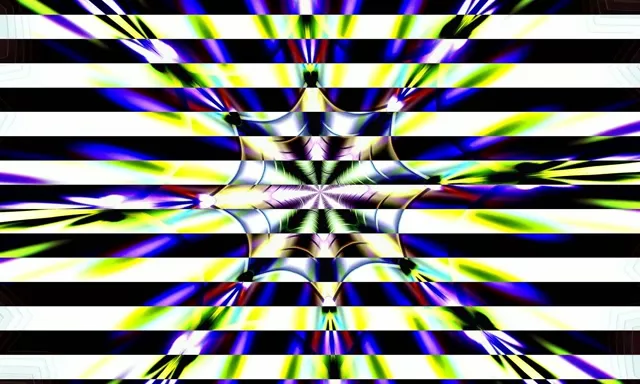 Неоновый туннель калейдоскоп вортекс 5:3 Wide 60fps VJLoops Screensaver