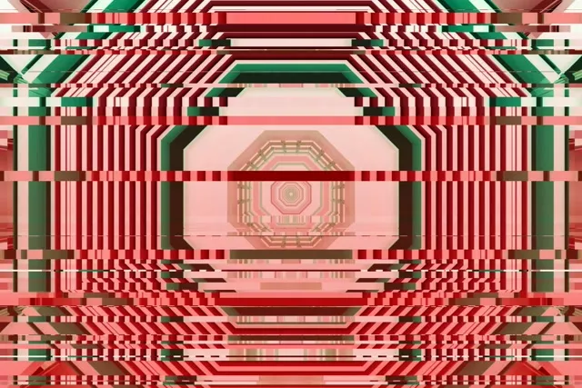 Neon Tunnel Kaleidoscope Vortex 60fps 3:2 Screensaver Loop