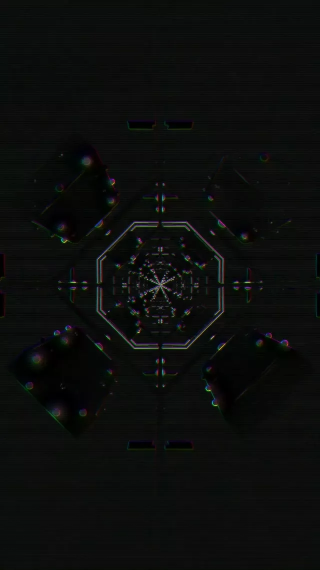 Neon Tunnel Kaleidoscope Vortex 9:16 Reels 60fps Screensaver